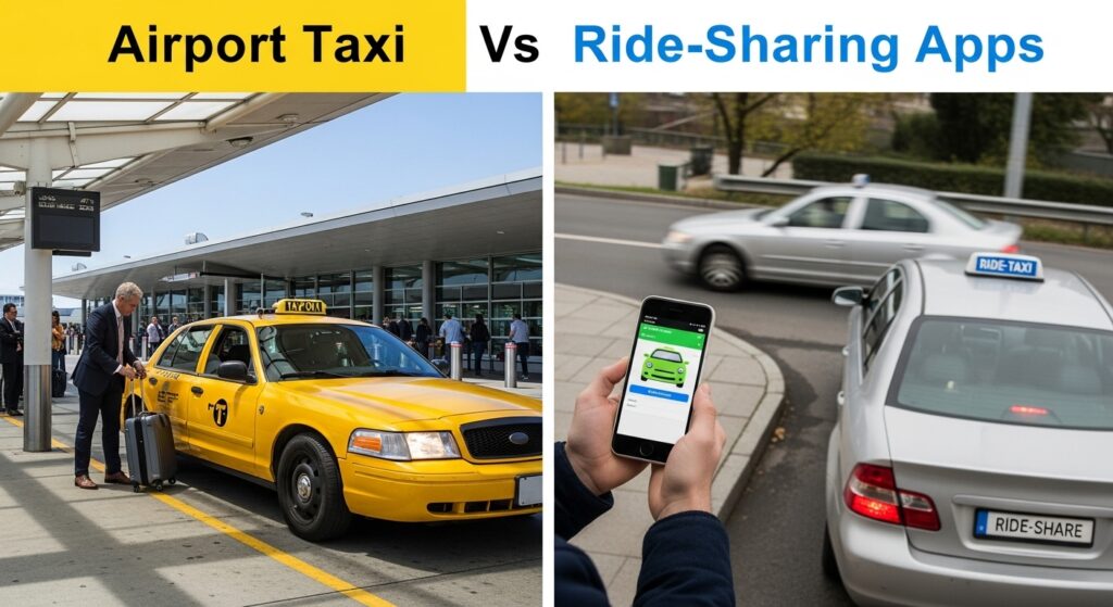 Airport Taxi vs Ride-Sharing Apps